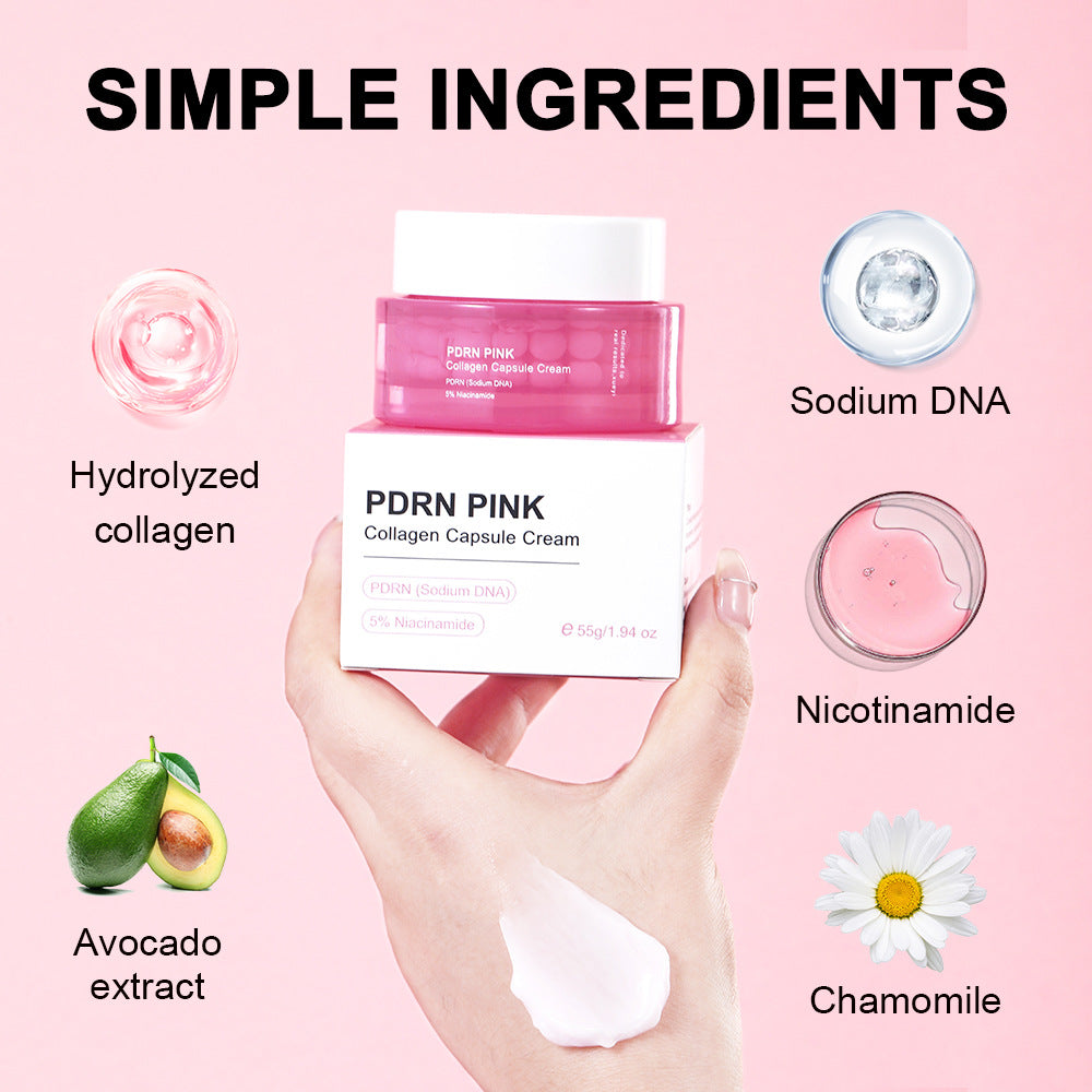 Specially designed Pink Collagen Particle Face Cream Firming Anti-Wrinkle Hydrating Moisturizing Jelly Face Cream logo