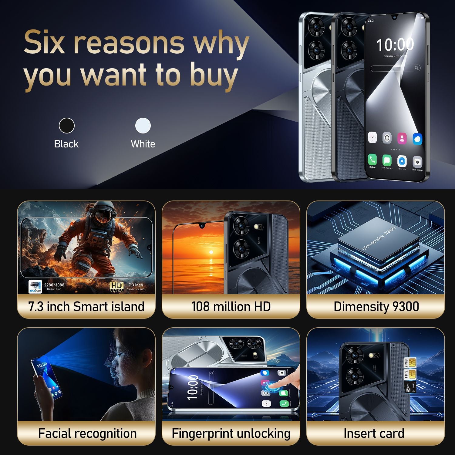 Brand new phone Pova5Pro Super Large Screen16+1T Android Smartphone Source Factory Price