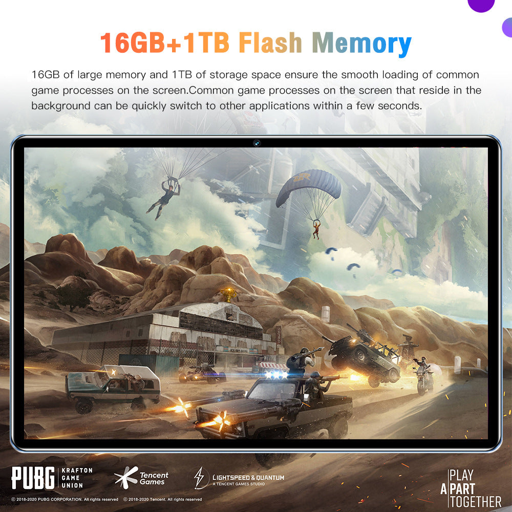 Pad 6 Max Android Tablet16+1T Large Screen Eye Protection Tablet Manufacturer In Stock Wholesale