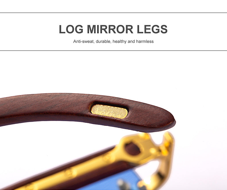 Fashion Sunglasses for Men New Frameless Wooden Leg Slingshot Sunglasses Optical Frame sunglasses