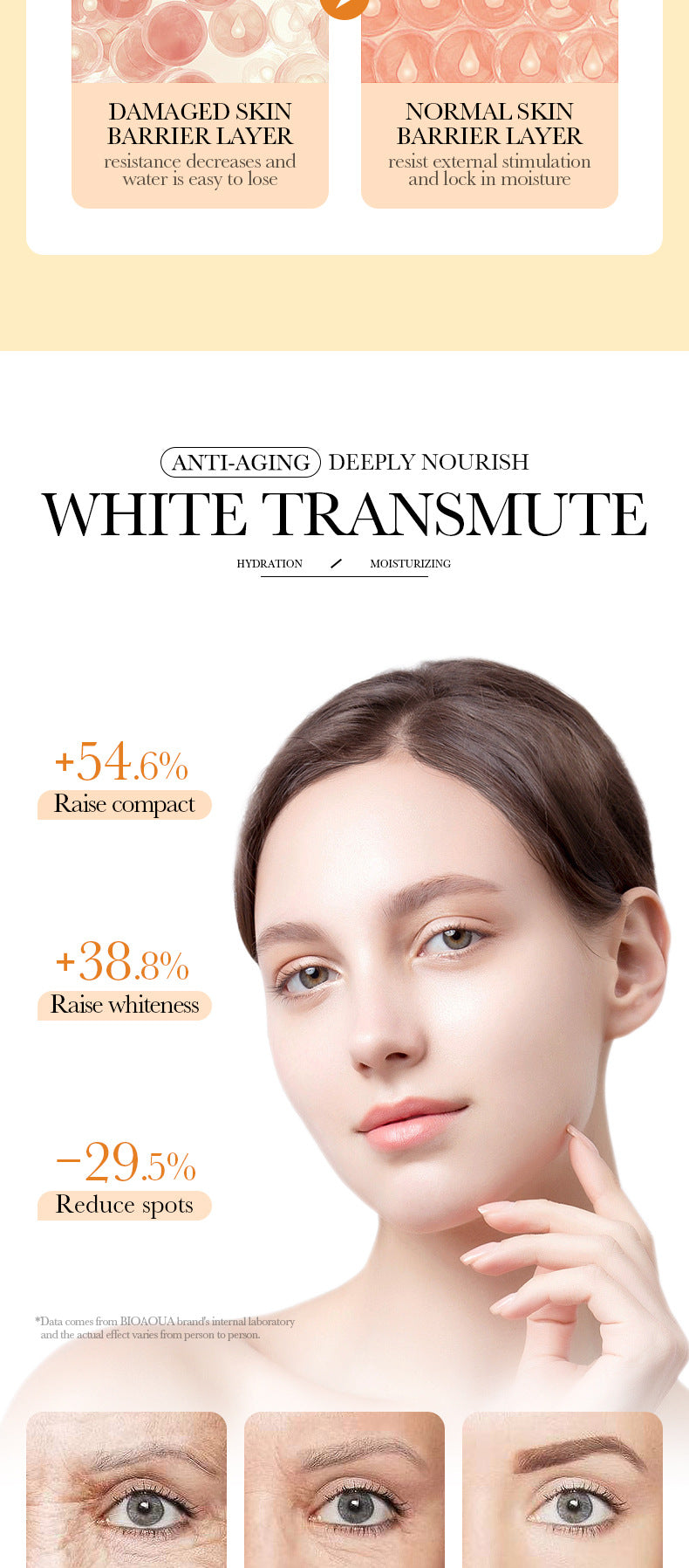 Full English Mask30gBIOAOUA Honey Hydrating Pearl Moisturizing Rose Snail Moisturizing  Foreign Trade Wholesale