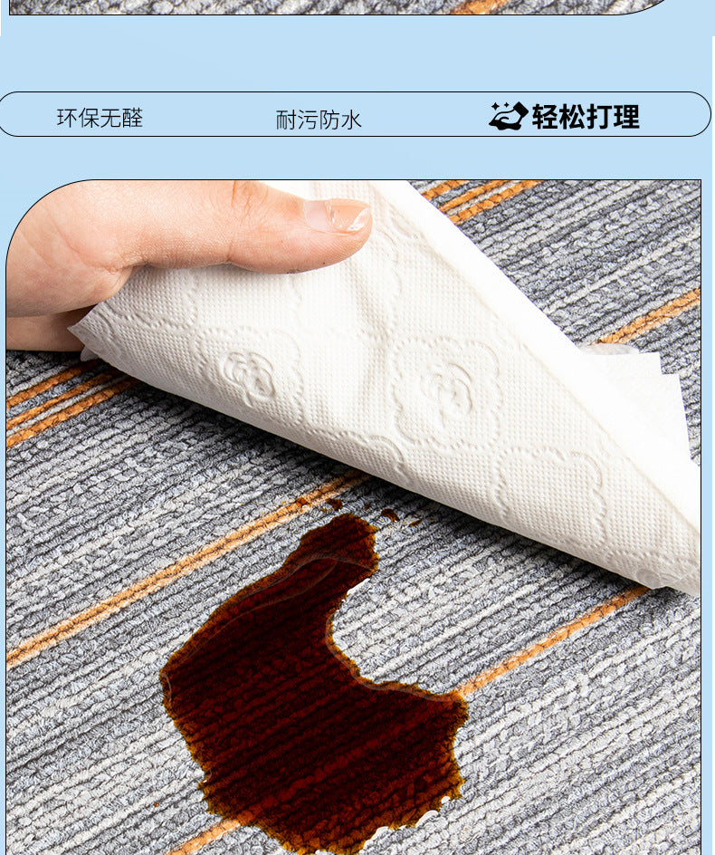 pvc Carpet Floor Stickers Self-Adhesive Commercial Imitation Carpet Ground Renovation Special Plastic Floor Stickers for Cement Floors