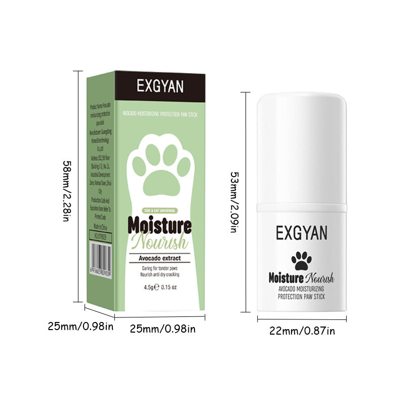 Cross-border Pet Paw Care Stick4.5g Avocado Moisturizing and Nourishing Kitten and Puppy Paws Export Manufacturer Wholesale