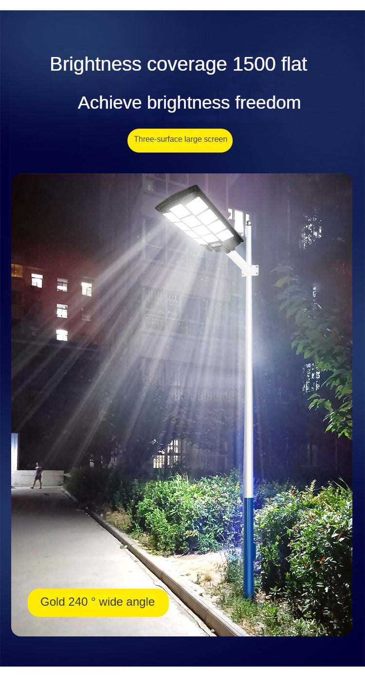 High Lumen And High Efficiency Engineering Lighting Abs Shell Solar Street Light