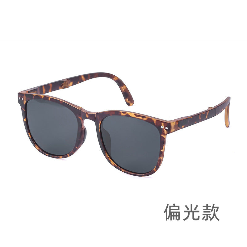 New Fashion Foldable Sunglasses for Women UV Protection Polarized Sunglasses Trendy Portable Full Frame Sun Glasses