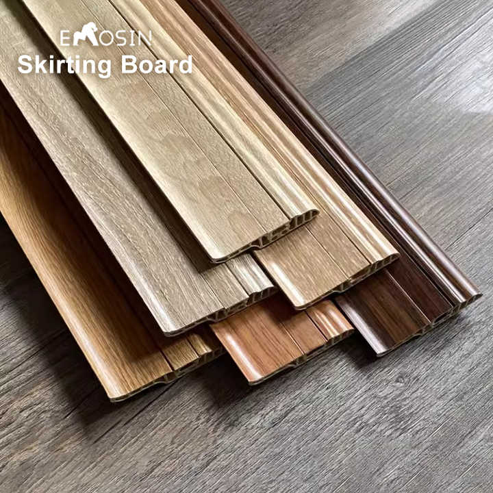 Competitive HDF MDF Fiberboard/Plastic/Pvc/Spc Flooring Accessory Skirting
