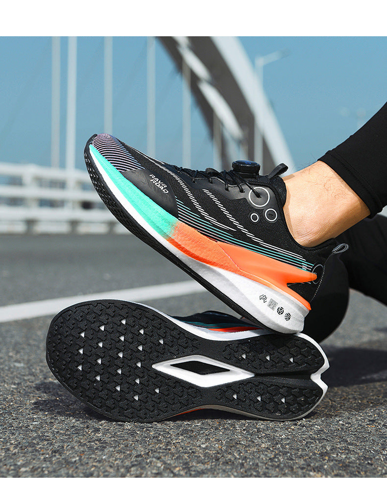 Red Rabbit8PRO Full-length Carbon Plate Men's and Women's Youth Racing Breathable Mesh Running Shoes Rotating Buckle Shock-absorbing Sports Shoes