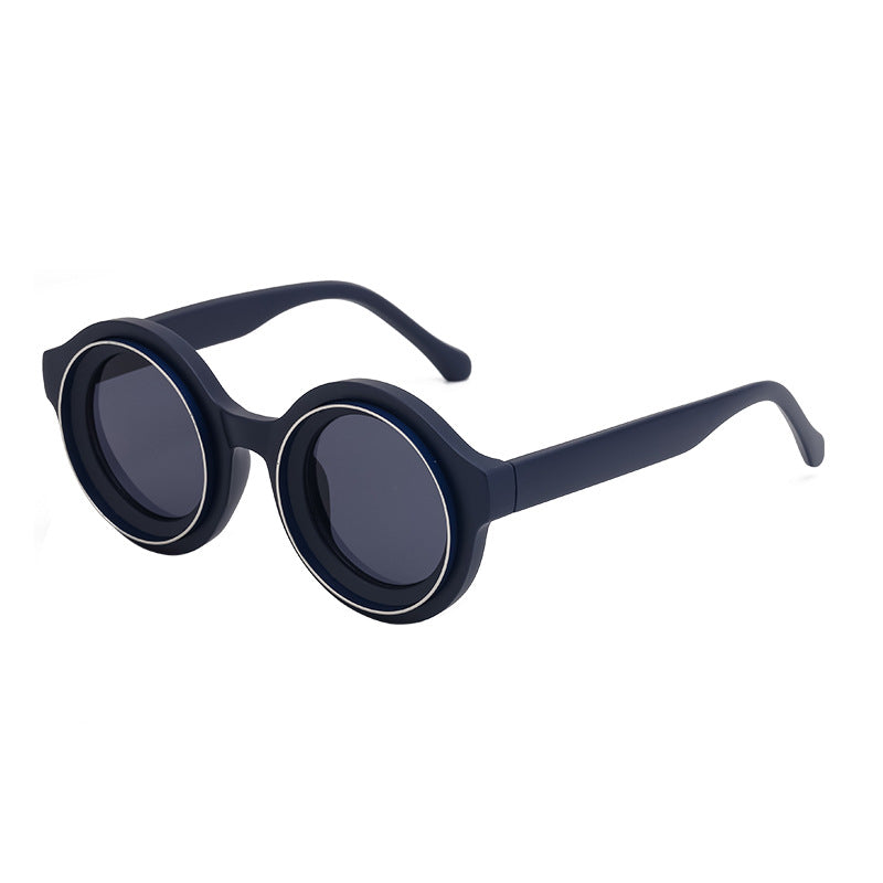 Sunglasses European and American Fashion Round Frame Sunglasses Men's High-end Sunglasses Men's Wholesale sunglasses