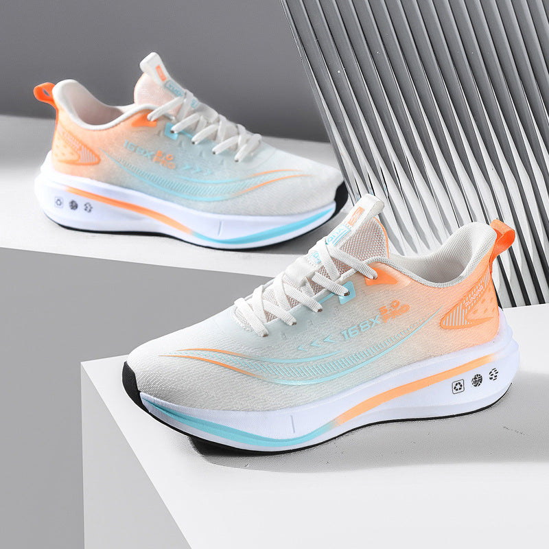 2025Large Size Marathon Running Shoes for Men and Women, Outdoor Aerobic Running, Lightweight and Breathable, Student Physical Test Running Shoes