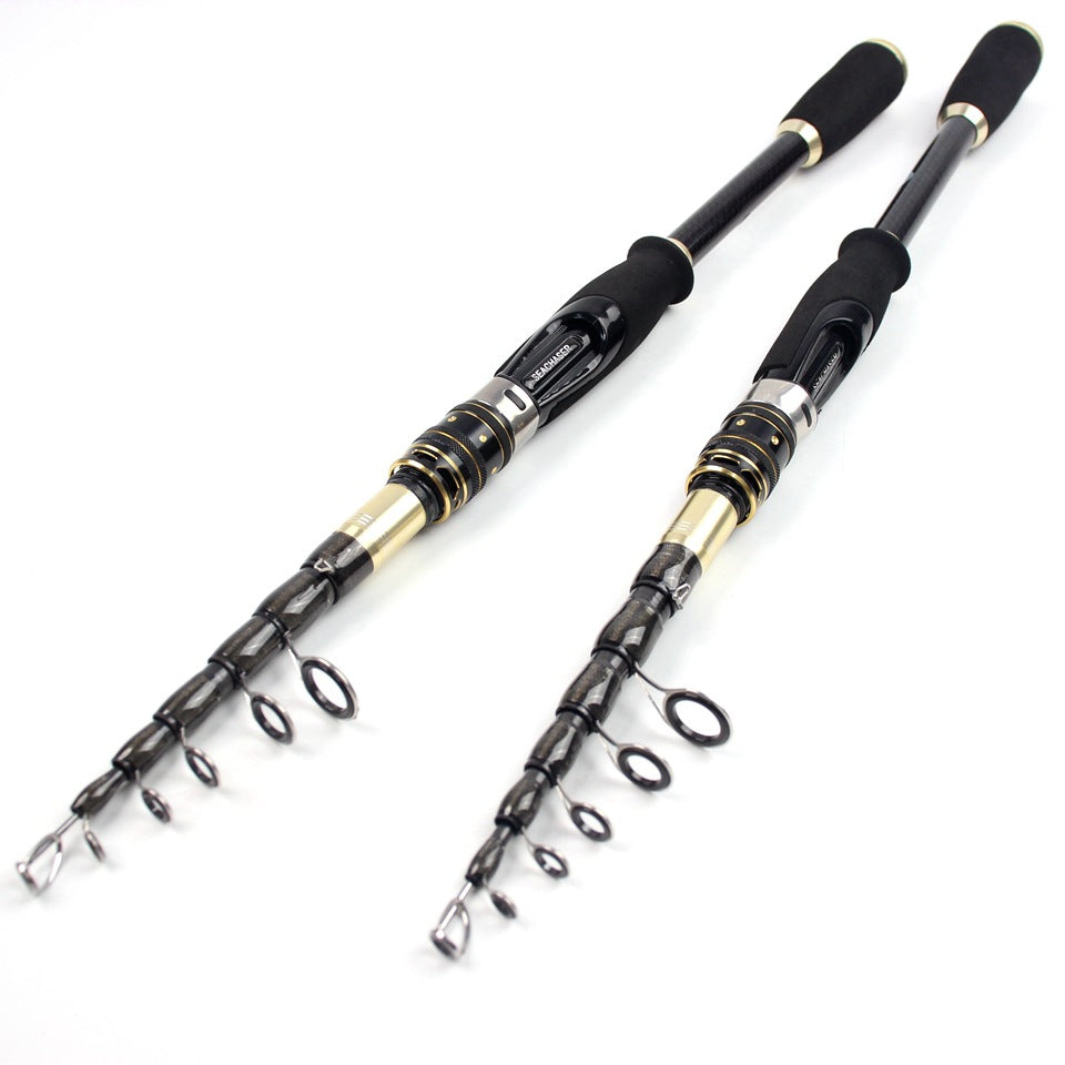 Carbon Fiber Sea Fishing Rod 2.1Hard Fishing Rod Super lightweight High Strength Travel Portable Fishing