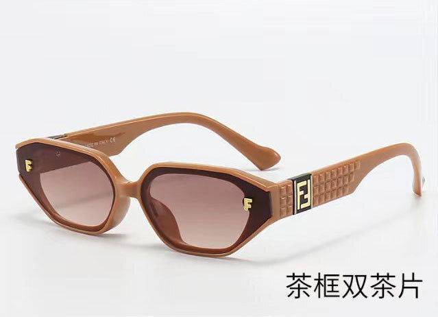 F New Style Square Frame Sunglasses for Women that Make Face Look Smaller ins Xiaohongshu Influencer Same Style Acetate Sunglasses FFM2150
