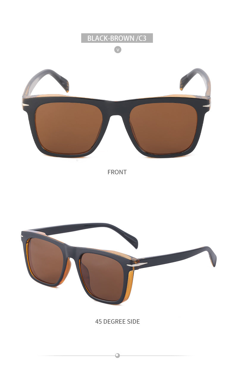 Square Frame Sunglasses for Women High-End European and American Style Internet Celebrity Same Style Mountaineering Sunglasses for Men Trendy shades Wholesale Eyewear