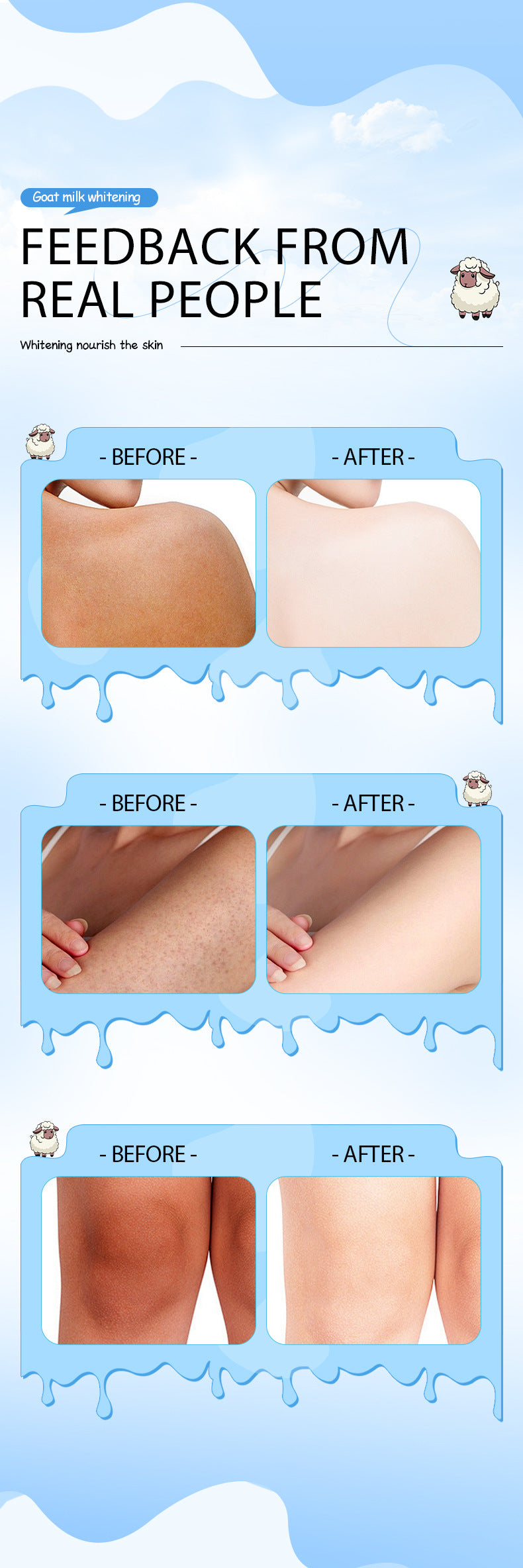 SADOER 山羊奶美白润肤乳 秋冬滋养润肤霜 跨境外贸批发