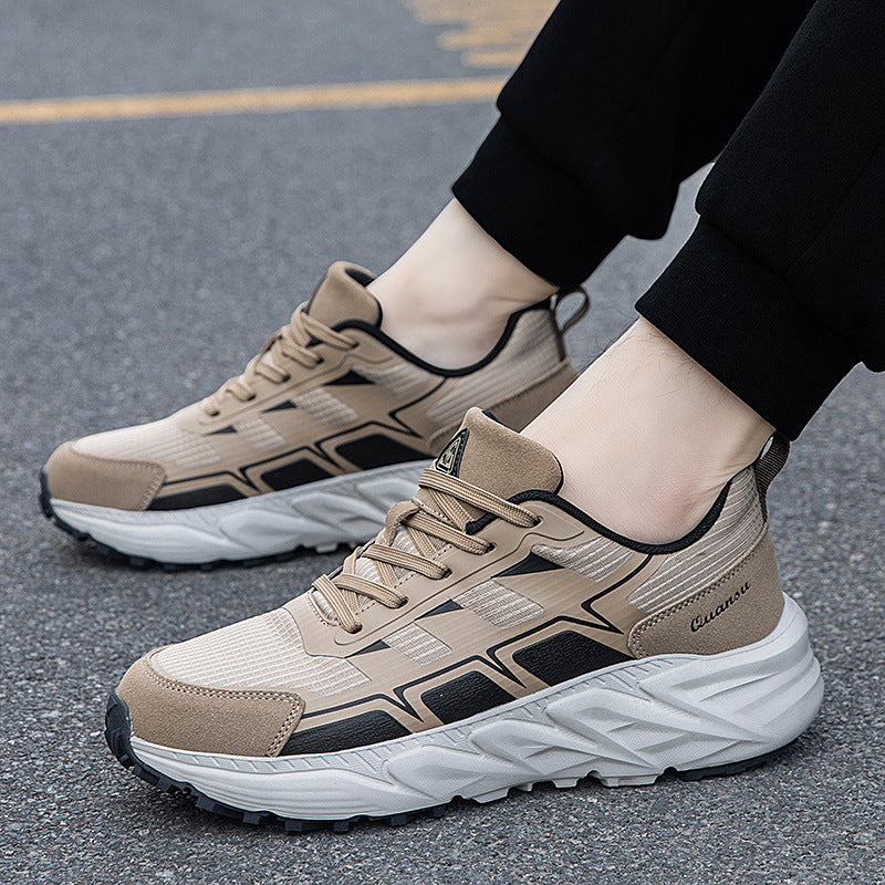 Breathable Casual Versatile Sneakers2024Autumn New Anti-Slip Running Shoes for Teenagers Lightweight Shock-Absorbing Trendy Shoes