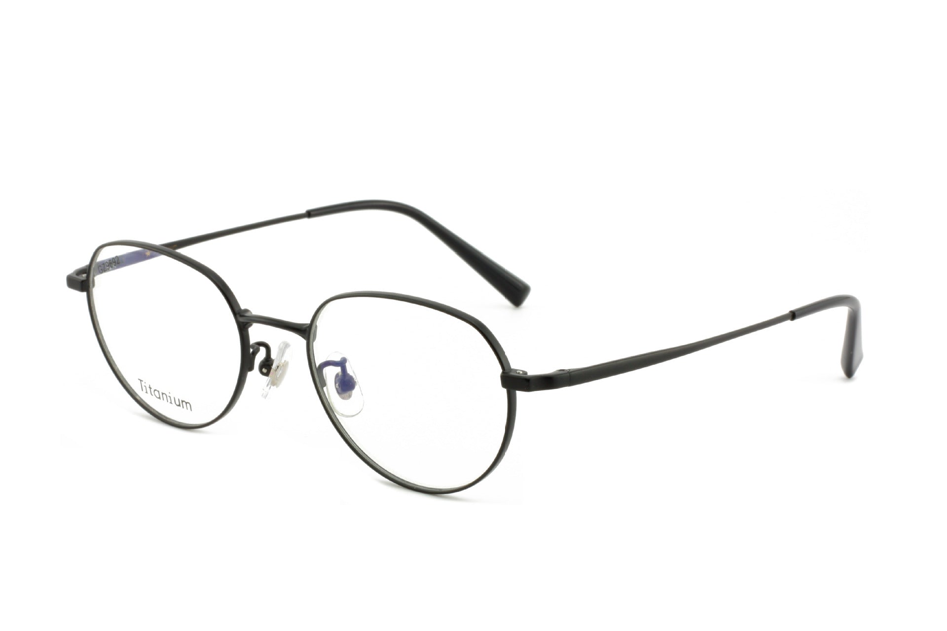 New Retro Half Titanium Glasses Frame Circle Frame Unisex Glasses Metal Frame Lightweight Retro Style