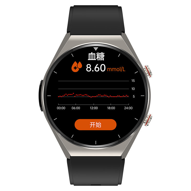 e09Smart Watch Call Reminder Music Playback Voice Assistant Blood Sugar Blood Oxygen Blood Pressure Body Temperature Watch