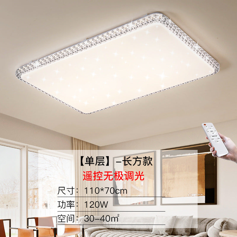 Imitation Crystal New Living Room Lamp LED Ceiling Lamp Master Bedroom Light Fixture Modern Simple Elegant Luxury Hall Main Light