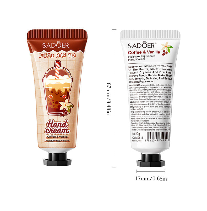 Full English Coffee Vanilla Hand Cream SADOER Autumn and winter anti-chapped skin rejuvenating hand cream  wholesale