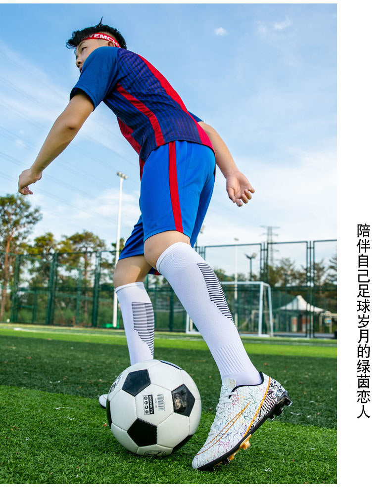 New professional football shoes for men and women AG Spike TF Broken Nail Youth Student Grassland Competition Training Shoes