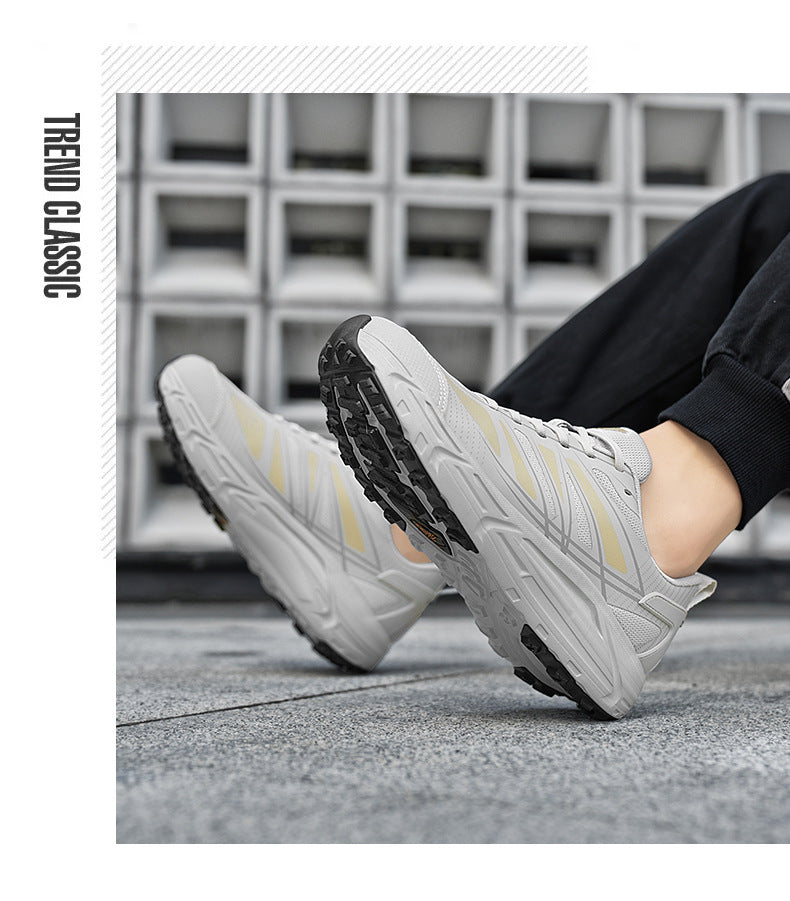 Autumn New Soft Sole Ultra-light Running Shoes Non-slip Wear-resistant Sports Wide Toe Casual Shoes Fashionable Sports Comfortable Trendy Shoes