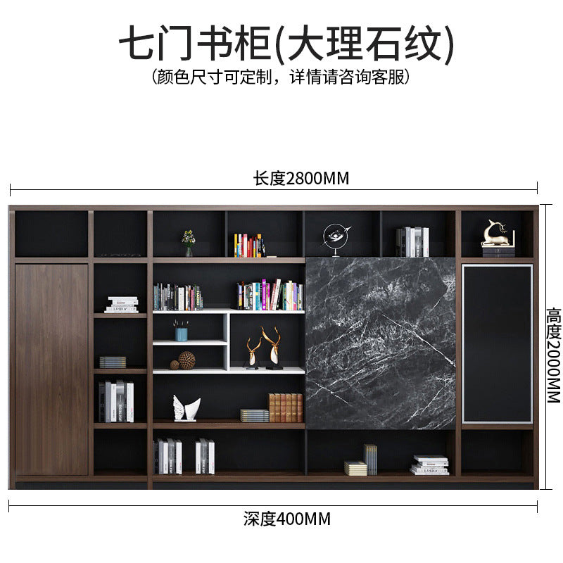 File Cabinet High Cabinet Wooden Simple Modern Archive Cabinet Document Cabinet Storage Cabinet Bookcase with Lock Office Cabinet
