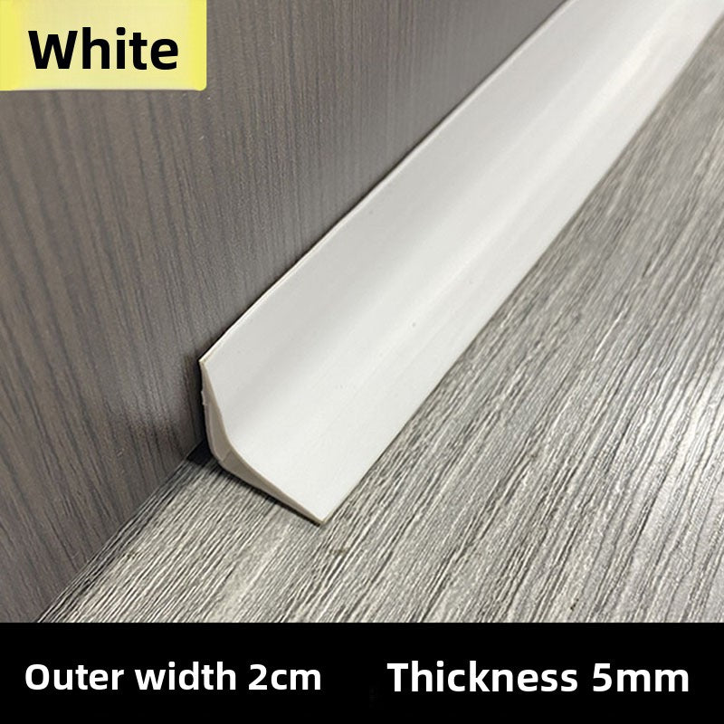 PVC Inner corner trim for wooden flooring, decorative corner strip, self-adhesive arc edge trim for wardrobe, triangular edge trim