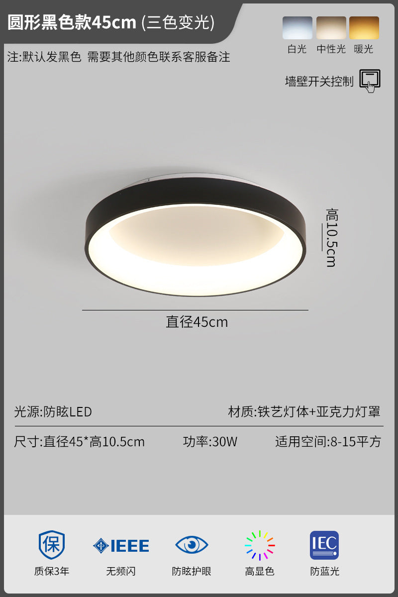 2025New Year's New Internet Celebrity Lighting Collection Master Bedroom Ceiling Light Simple Modern Nordic Style Room led bedroom lamp