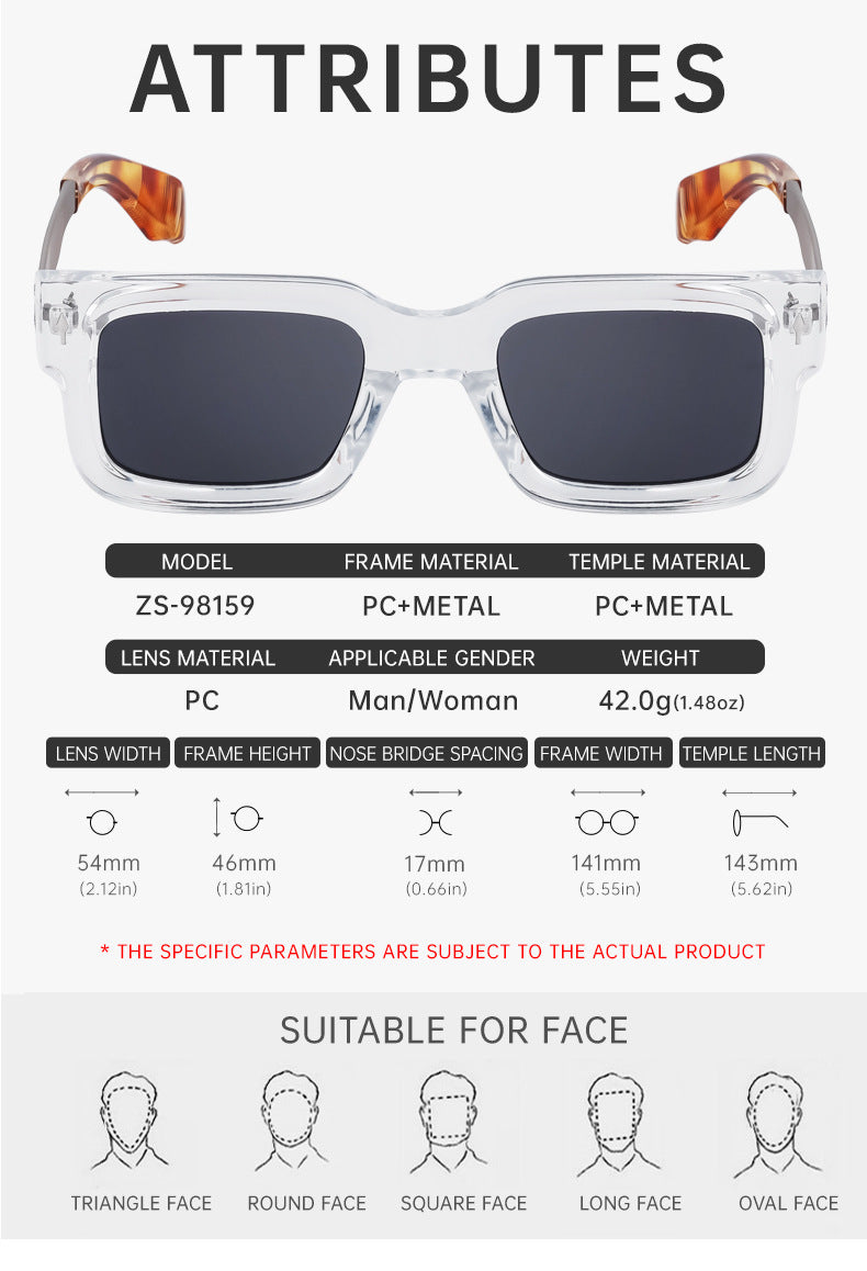 Retro Small Square Frame Men's Sunglasses Personality Street Style Sunglasses High-end Driving Glasses sunglasses