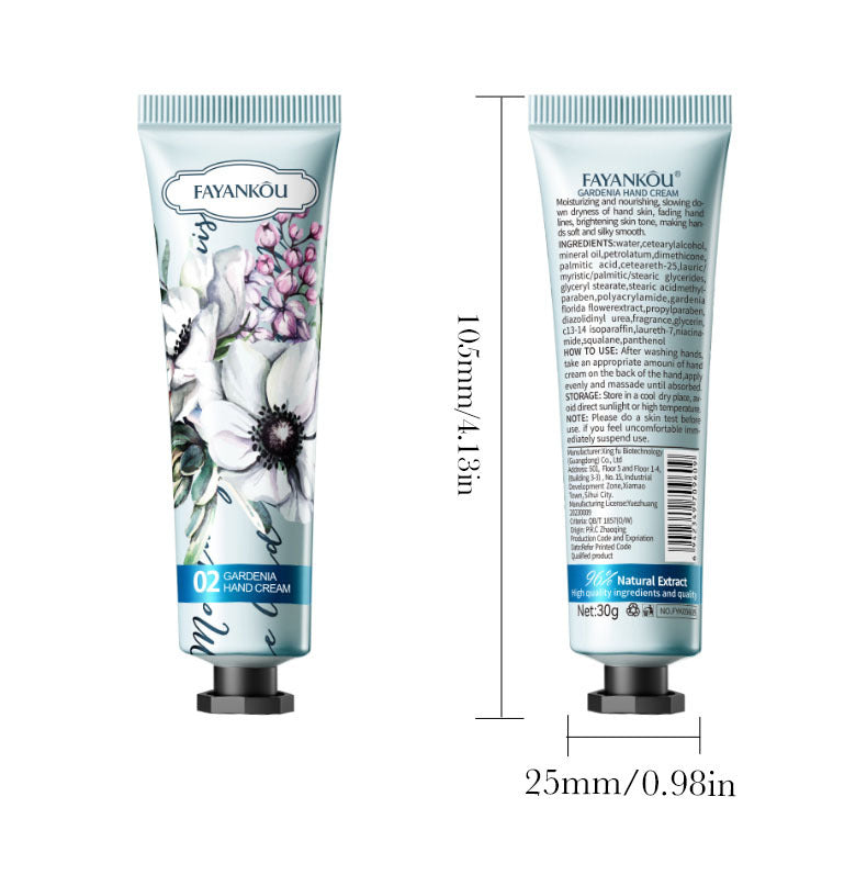Full English Plant and Fruit Hand Cream FAYANKOU Moisturizing Autumn and Winter Anti-Dry Crack Hand Cream  Foreign Trade Wholesale