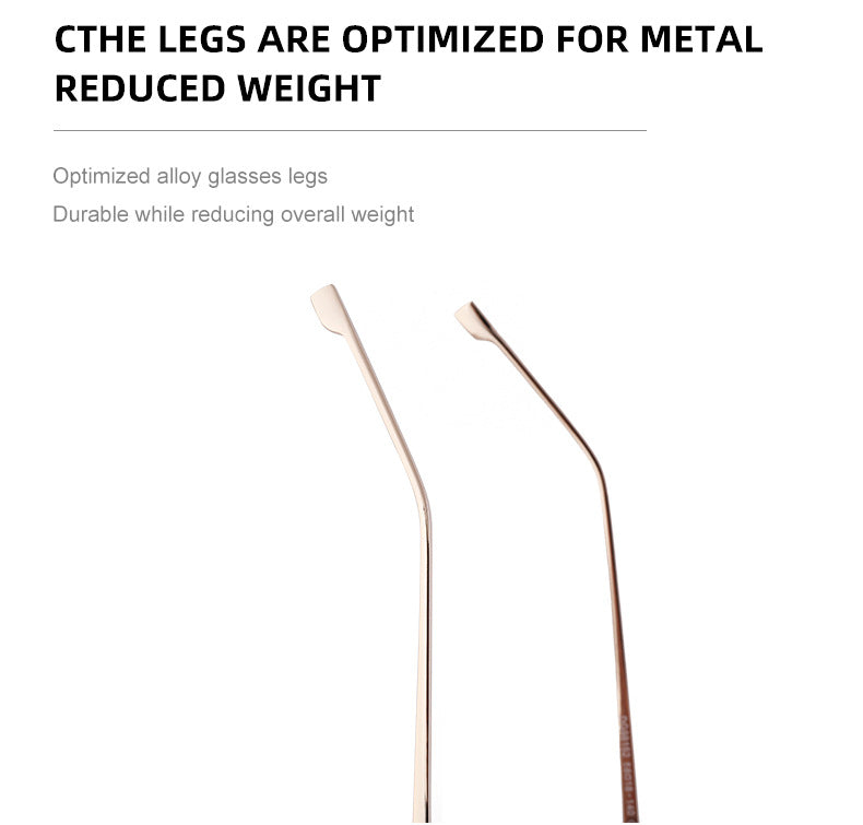 【Customization】European and American Frameless Cut Edge Sunglasses with Rhinestones Square Frame Sunglasses for Women sunglasses