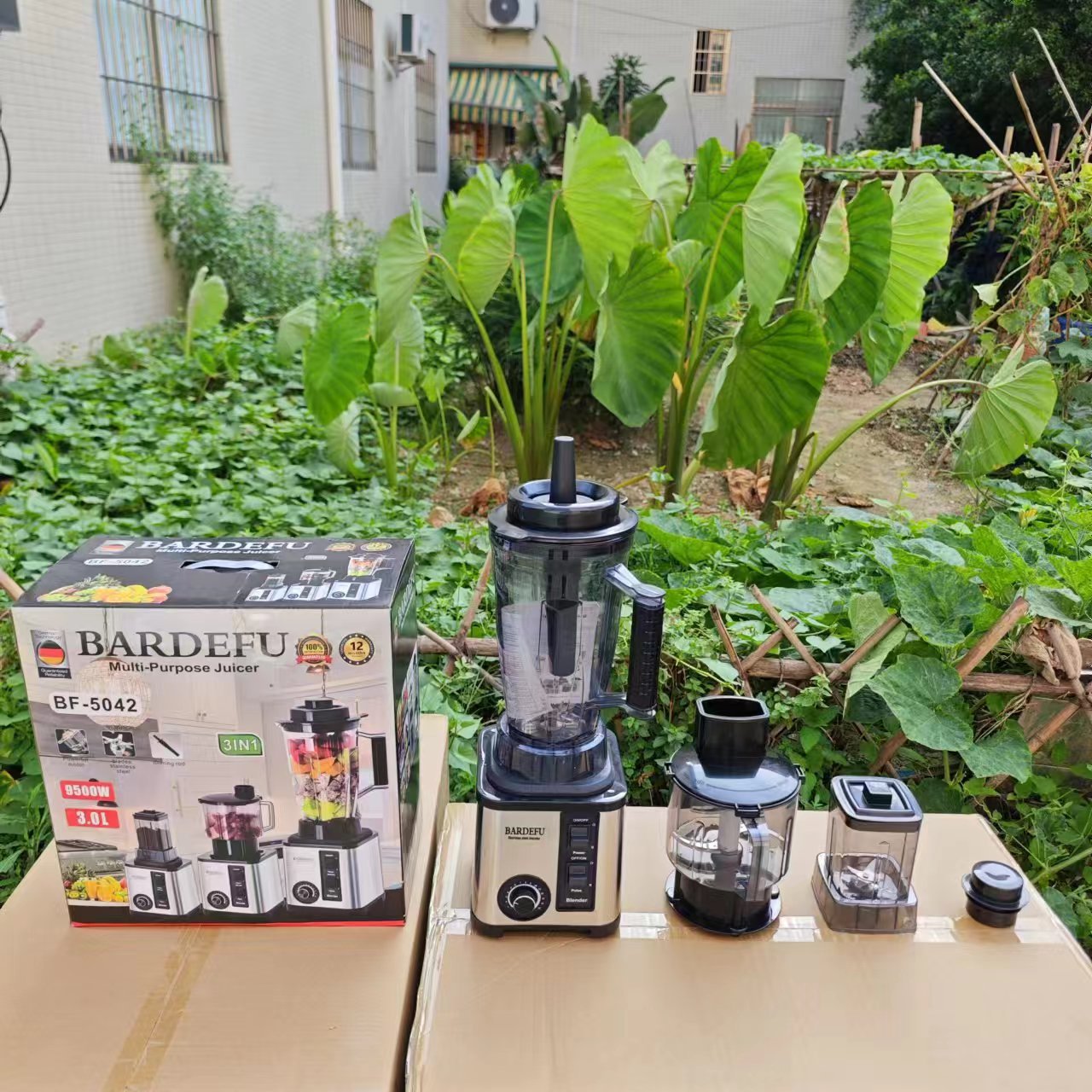 8in1blender Pure Copper Stainless Steel High-Power Meat Grinder Ice Crusher Juicer Blender with Dual Cup Design