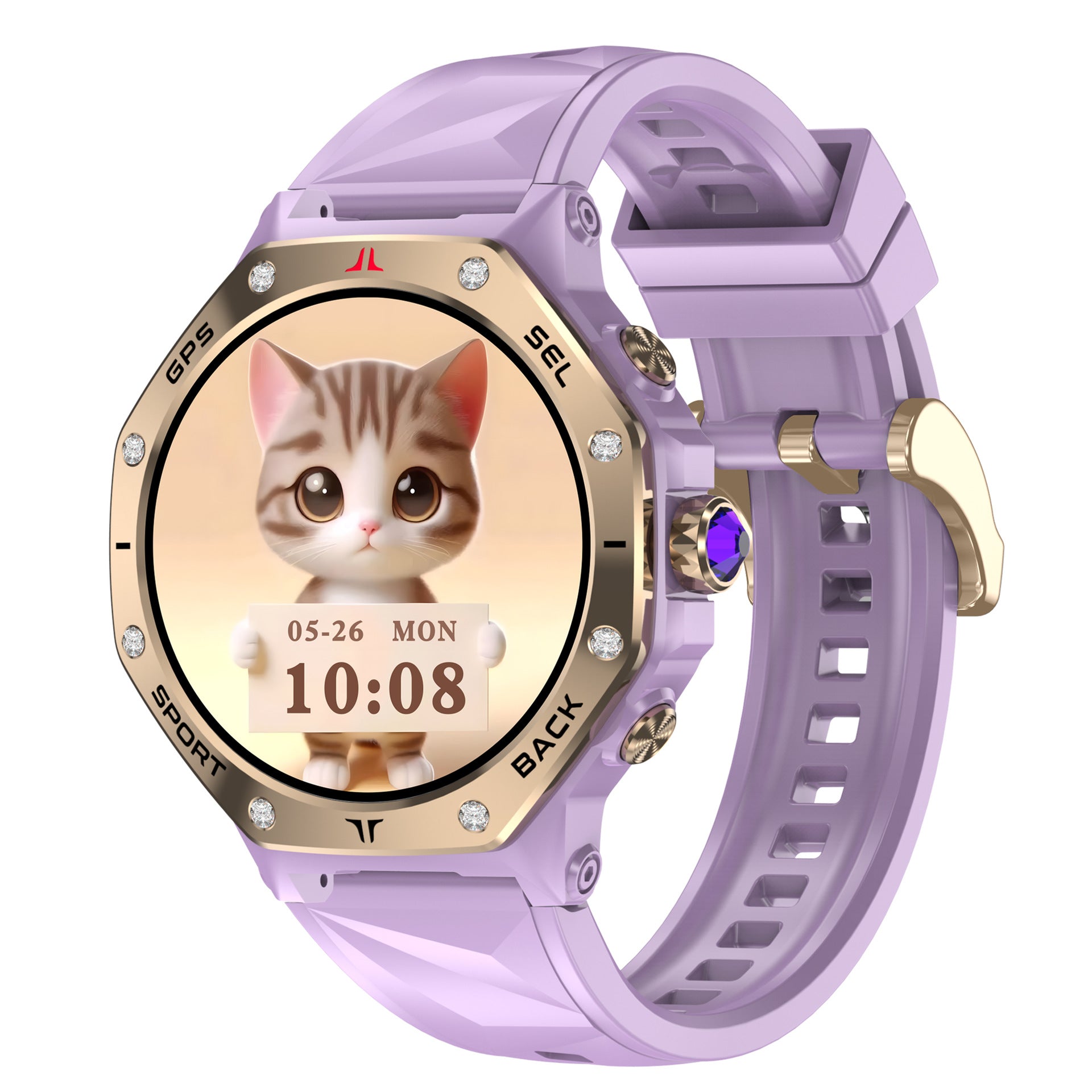 W20 Mini Smart Watch1.32inch Bluetooth Call Heart Rate Sleep Depth Waterproof GPS Beidou Positioning