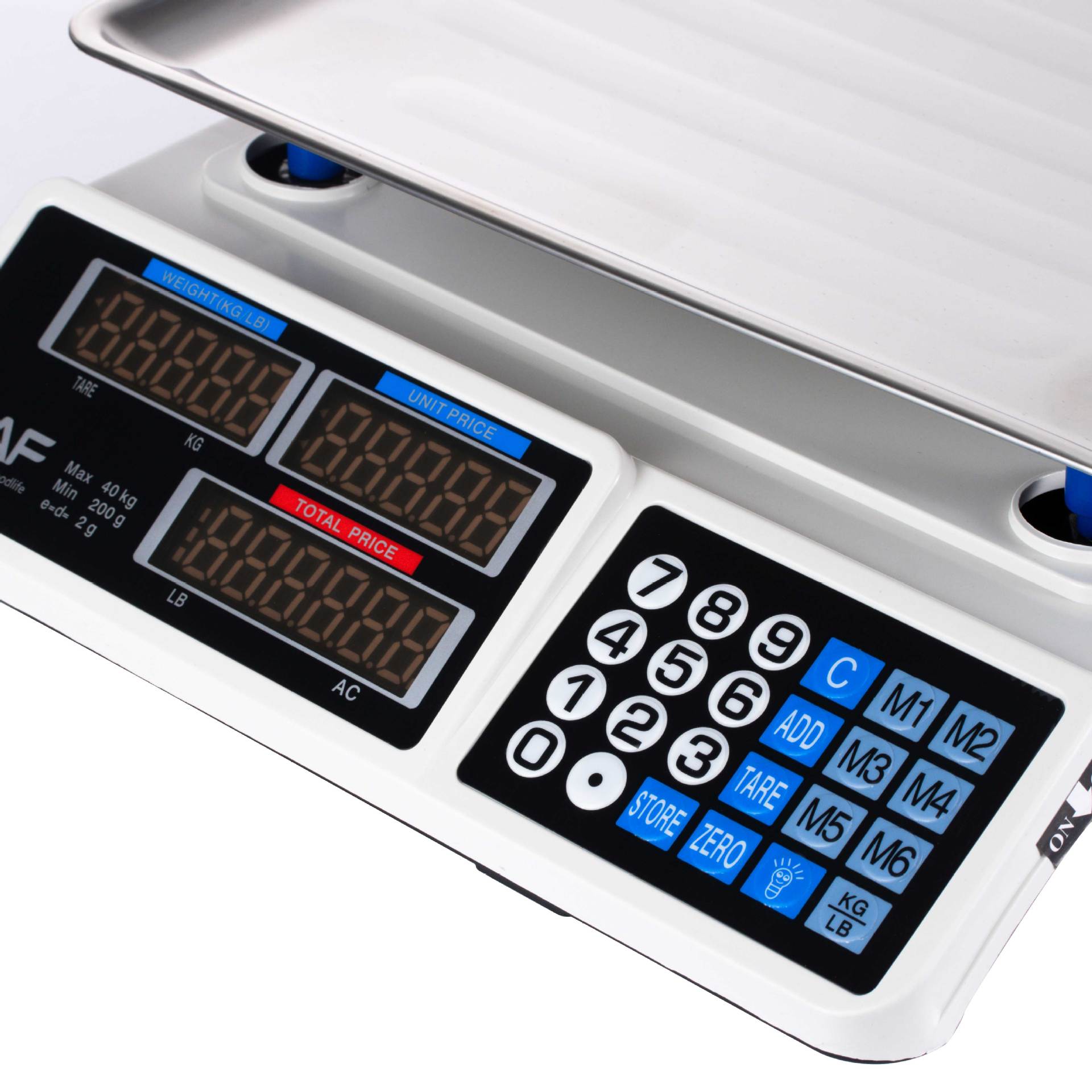 RA  European Standard Digital Display Pricing Scale Multi-Unit Conversion Fair Scale LCD Display Automatic Shutdown