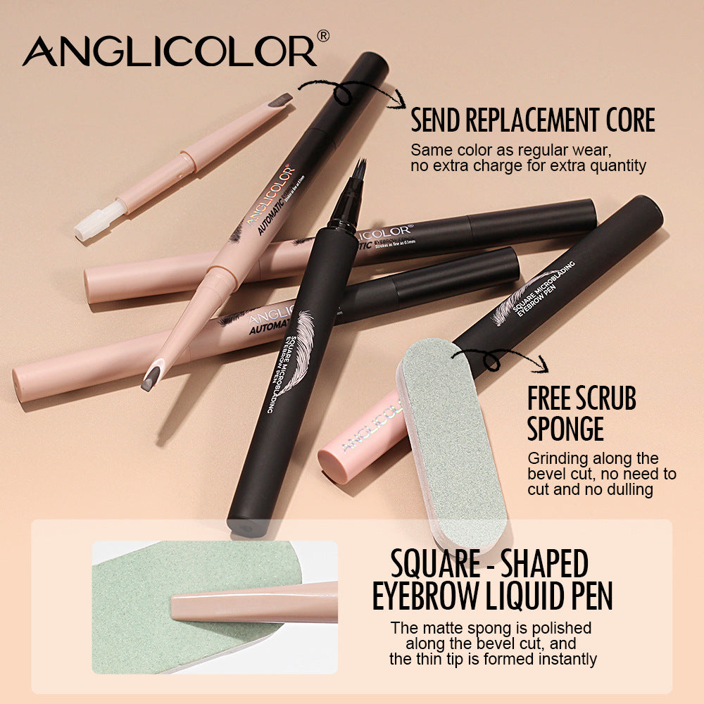 Hot-selling Eyebrow Pencil Set Waterproof Smudge-proof Liquid Split-tip Eyebrow Pencil Makeup Liquid Eyebrow Pencil