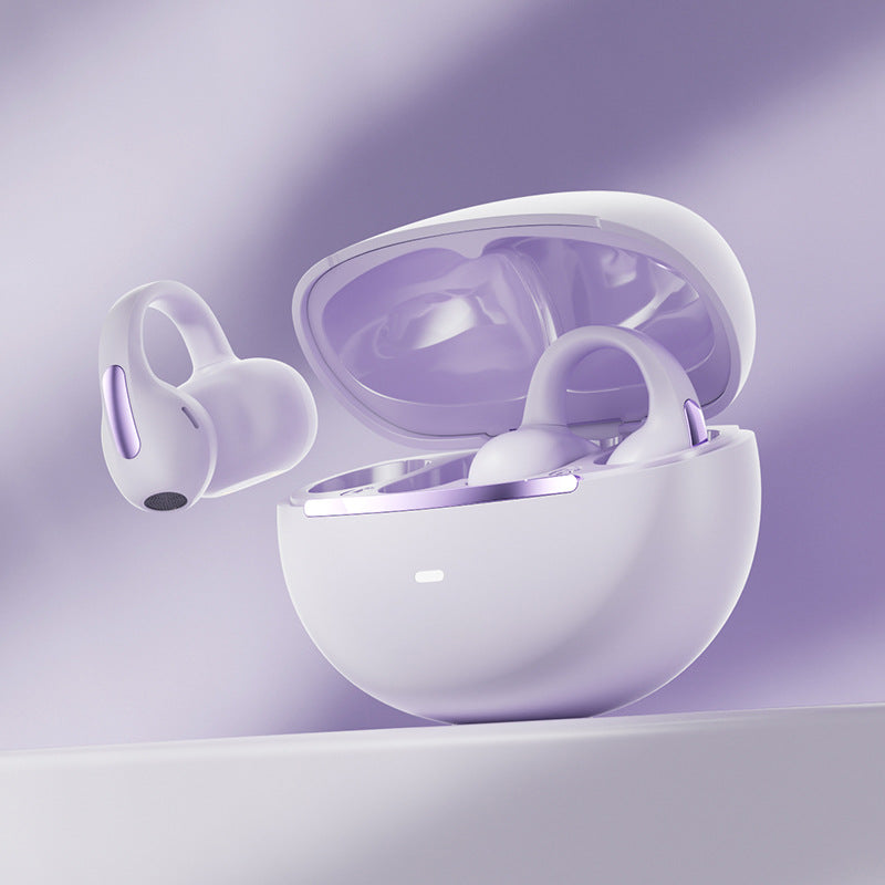 2025Popular M136Clip-on Bluetooth Earphones High Aesthetic Long Battery Life Non-in-ear Wireless Bluetooth Earphones