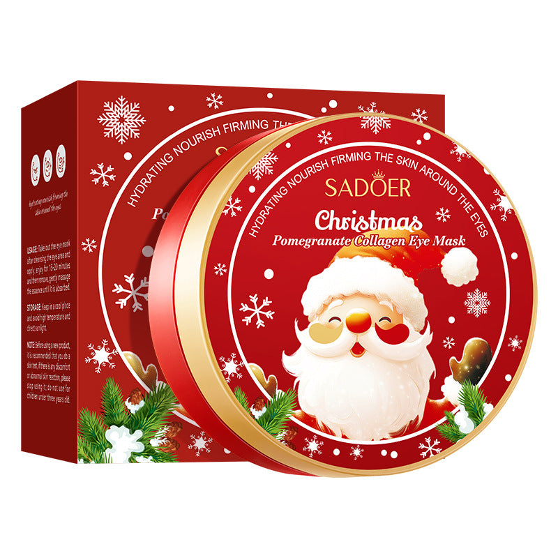 Christmas Blueberry Collagen Eye Mask SADOER Moisturizing Eye Mask Cross-Border Wholesale