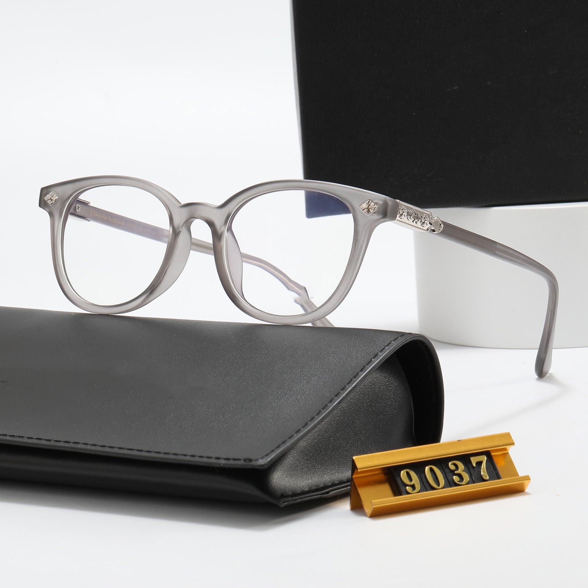 New style sunglasses for men and women with square frames9037Flat Mirror Classic Outdoor Travel Fashion Optical Glasses