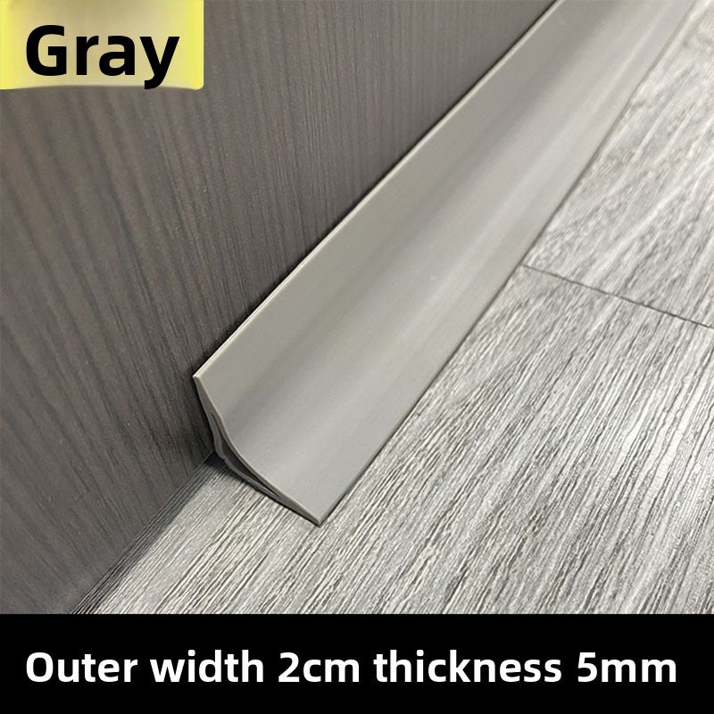 PVC Soft self-adhesive skirting board, rubber plastic stair corner wall sticker, window sticker, wall trim, waistline trim