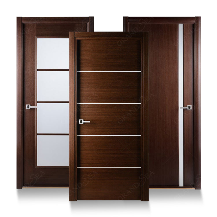 Luxurious Wooden Internal Door Design Doors Interior With Frame for Bedroom Apartment Villa