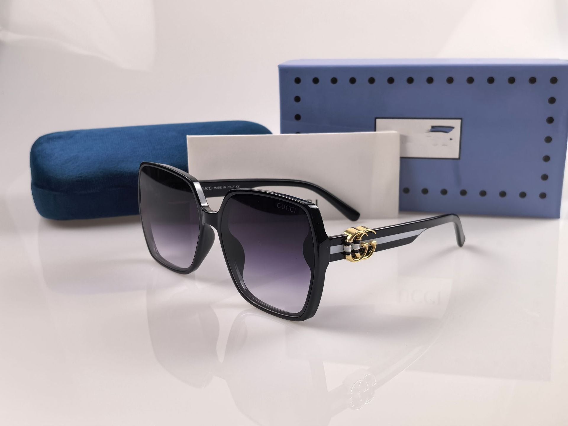 G New European and American Style Women's Fashion Personality Large Frame Square Retro Glasses Trend GG2758