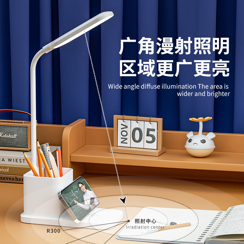 Creative Eye Protection Table Lamp Multi-Functional Two-in-One Cubby Lamp Student Dormitory Desktop Learning Table Lamp Gift Wholesale