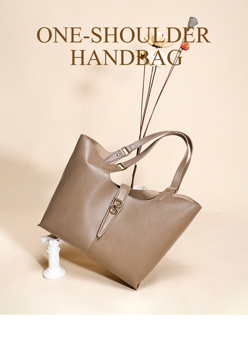 European and American Trendy High-End Single Shoulder Fashion Women's Bag Versatile Handbag Basket Bag Light Luxury Niche Commuter Crossbody Bag