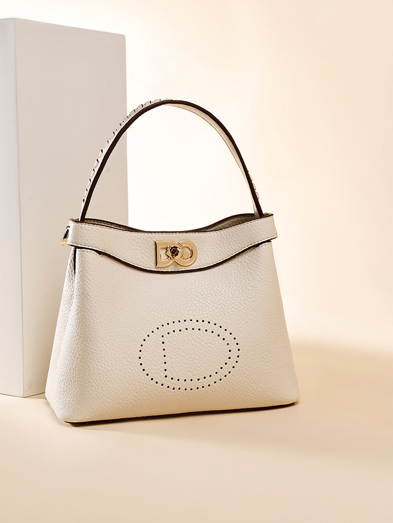 European and American Retro Dumpling Handbag Large Capacity Fashion Women's Bag Light Luxury High-end Kelly Bag Versatile Shoulder Bag for Women