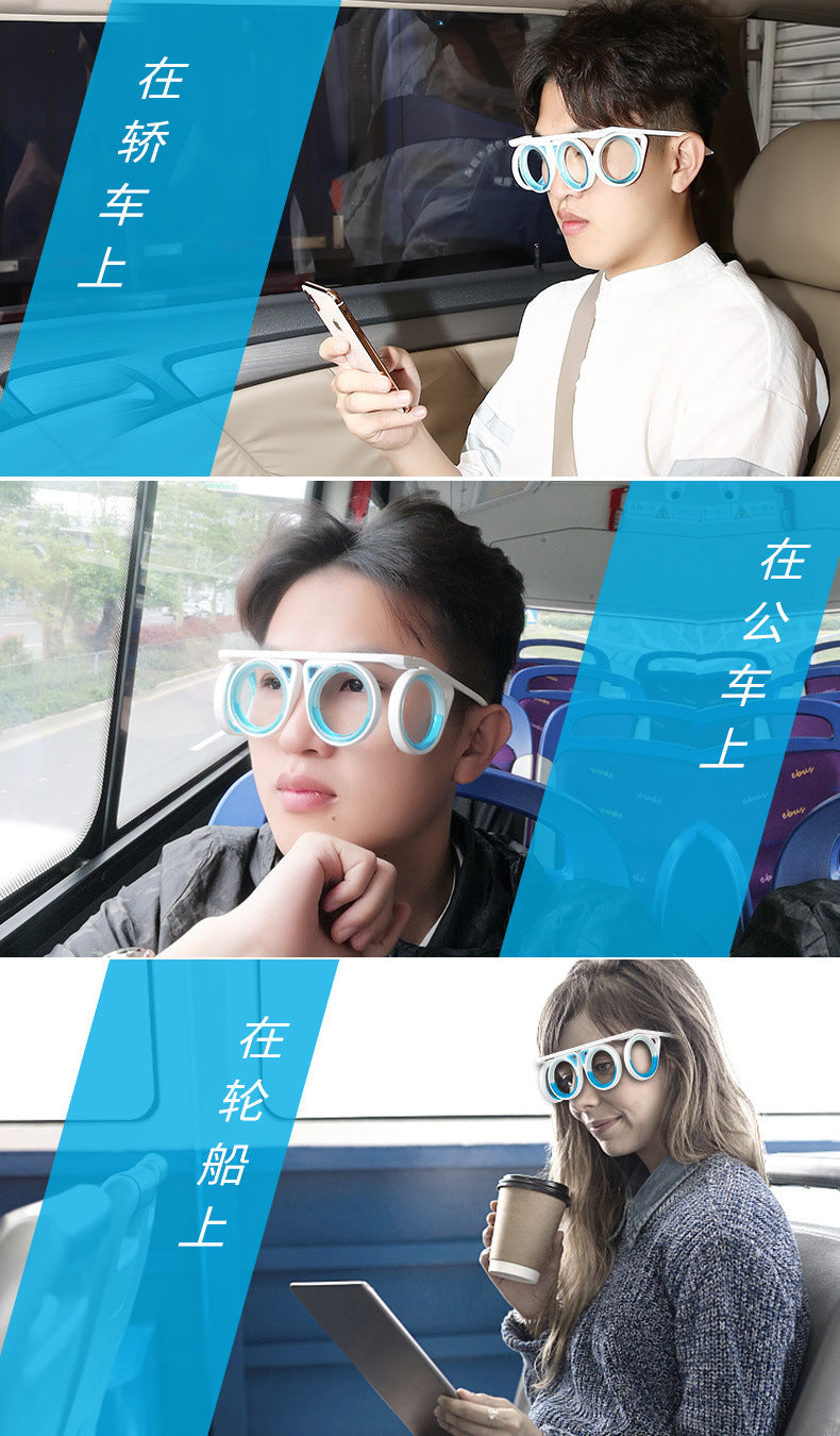 Same Style Technology Anti-Dizziness Boat Airplane Lens-Free Portable Folding Children Adult Liquid Glasses Goggles