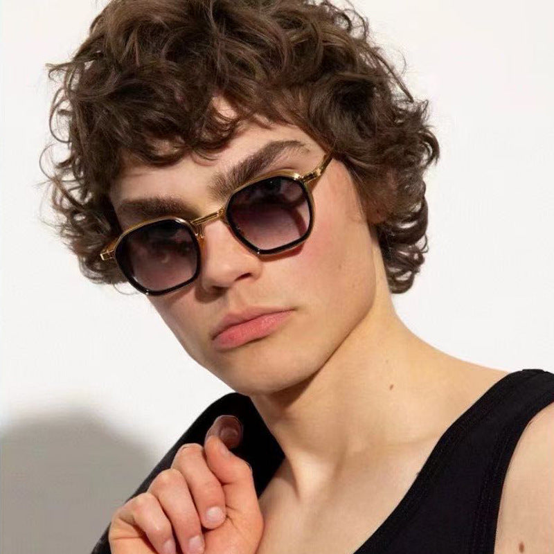 2025New European and American Fashion Square Frame Sunglasses for Men, Simple and Stylish Wholesale Sunglasses for Men sunglasses