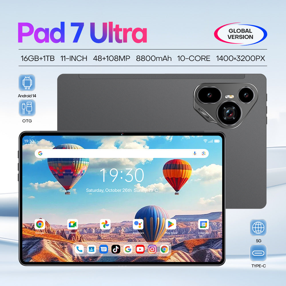 Pad 7 Ultra Android Smart Tablet PC16+1T Exclusively for Overseas E-commerce