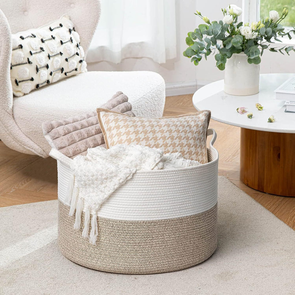 Woven Storage Basket Laundry Basket Dirty Clothes Basket Miscellaneous Children's Toy Organizer Foldable