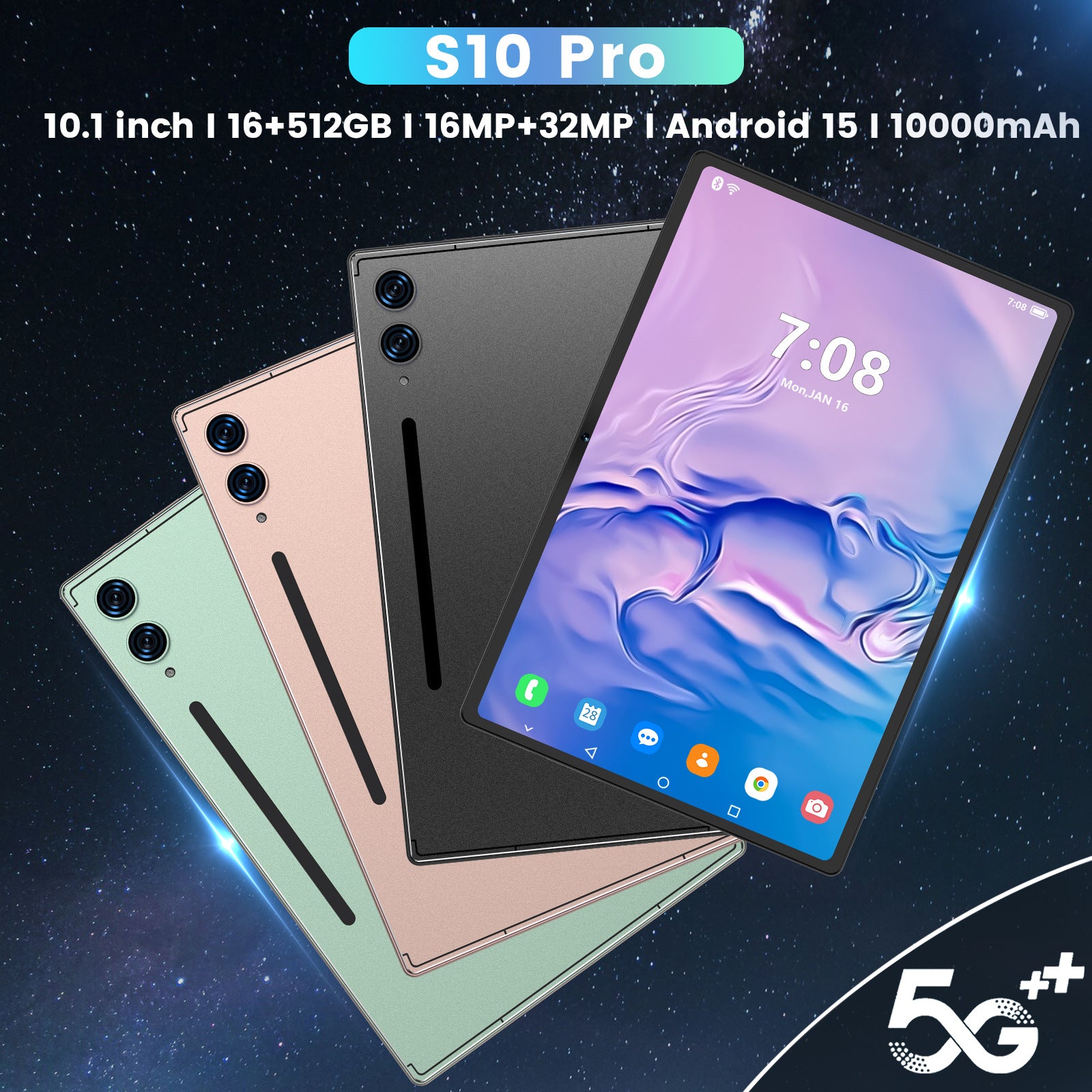 S10 Pro Tablet Pc5G Plug-in Card Full Netcom Google Store APP Download Video Call Photo Learning Machine