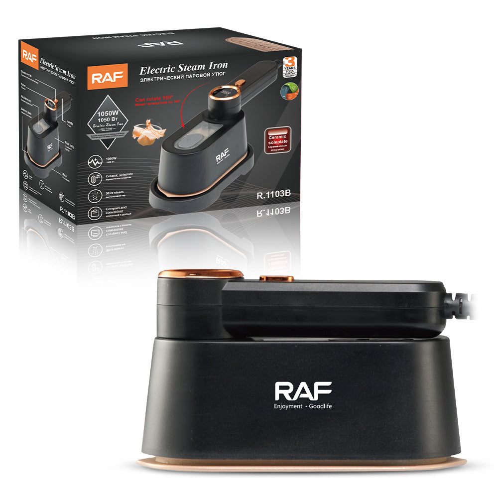 RAF EU Standard Handheld Steam Iron for Home, Business Travel, Mini Portable Garment Steamer5Gear Temperature Adjustment