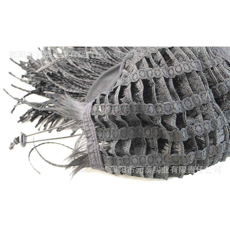 Processed Fashion Braided Wig European and American Style Women's Small Curly Synthetic Hair Cap African Dreadlocks COS Short Hair Wholesale